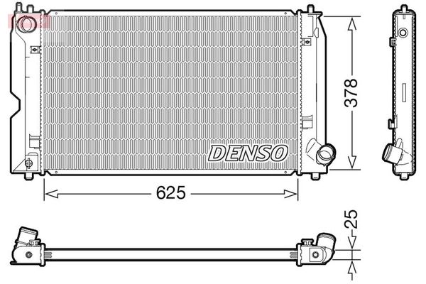 Su Radyatörü  DENSO DRM50127