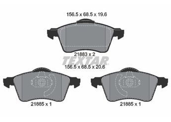 Fren Disk Balata Ön TEXTAR 2188302  7D0698151E 7D0698151