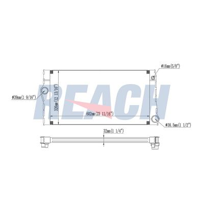Su Radyatörü  BMW 6 Serisi Coupe (F13)(2011->)  BEHR 8MK 376 755-381