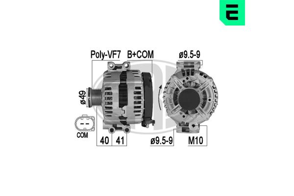 Alternatör  BMW 1 Serisi Sedan 3/5 Kapı (E81/E87)(2004->)  ERA 209557A