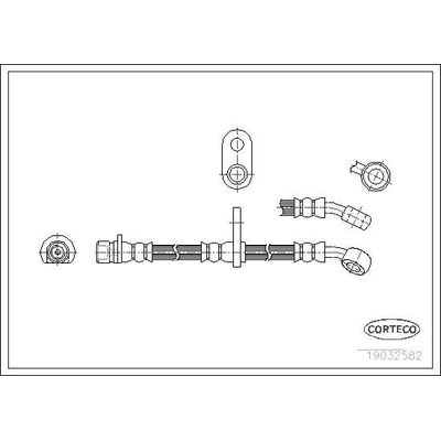 Fren Hortumu Arka Sağ veya Sol Honda Prelude (BB6/8/9)(01.1997->)  MGA 511129
