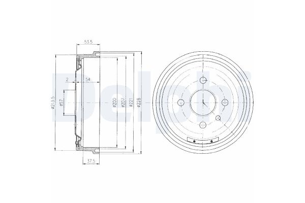 Kampana Arka Sağ veya Sol Opel Astra F Van (1991->)  DELPHI BF151