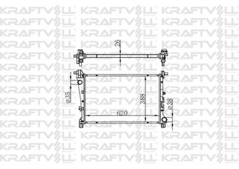 Su Radyatörü  KRAFTVOLL 08040068  8W0121251K 52015584 52052630
