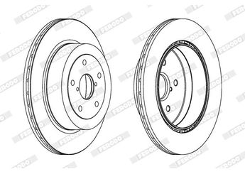 Fren Disk Ayna Arka Sağ ve Sol FERODO DDF1751C-1  26700FE050