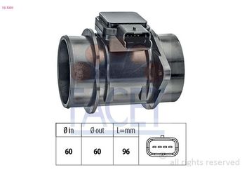 Hava Debimetresi  MAGNETI MARELLI 259003453200  2S6Q12B579BB 2S6Q 12B579 BB 1920GG 1920.GG 9647144080