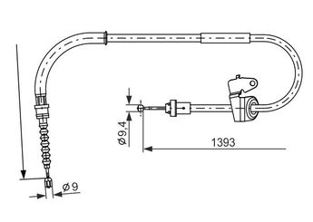 El Fren Teli Arka Sol BOSCH 1 987 482 227  1987482227 34406769955 34 40 6 769 955