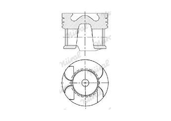 Piston (96.50MM-STD)  GOETZE 87-72082-050  131013020 131013020001 13101-30200-01