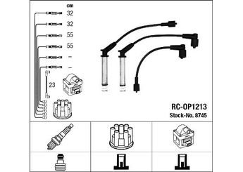 Buji Kablosu  NGK 8745  1612558 90443692 90 443 692