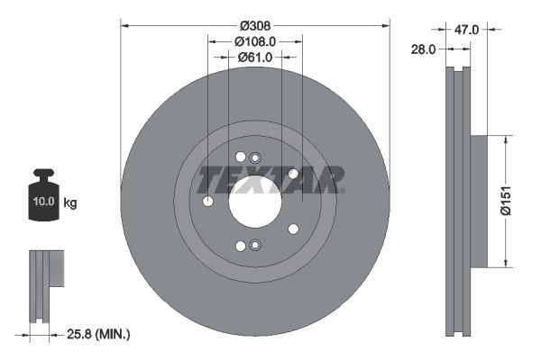 Fren Disk Ayna Ön Sağ ve Sol Renault Espace IV (JK0)(01.2002->)  RENAULT ORJINAL 8200177023