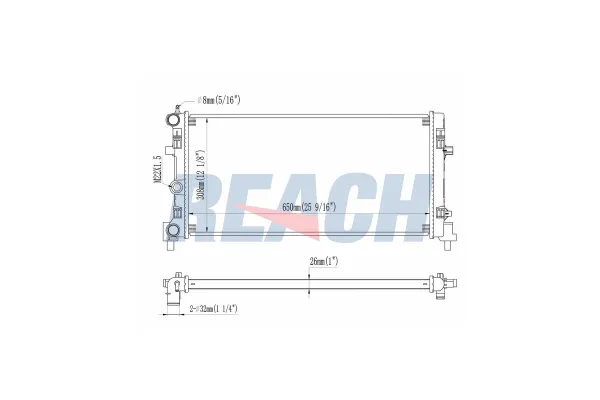 Su Radyatörü  Audi A1 Sportback (8XA)(11.2011->)  VEKA 16-1406B