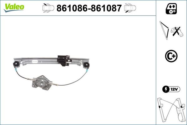 Cam Krikosu Arka Sol VALEO 861086