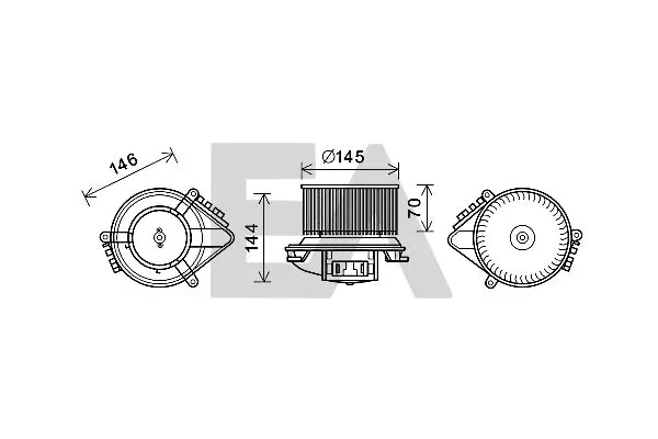Kalorifer Motoru  Renault Laguna (B56)(04.1994->)  VALEO 698072