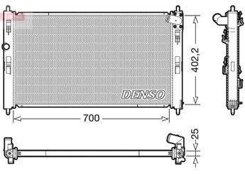 Su Radyatörü  DENSO DRM45053  DRM45053 1350A764 1611261880