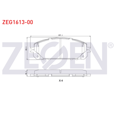 Fren Disk Balata Ön ZEGEN ZEG1613-00