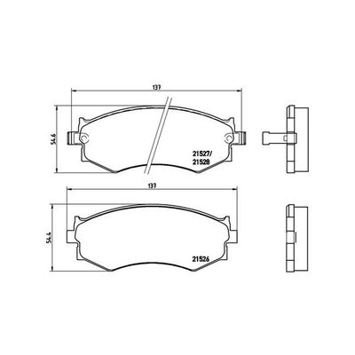 Fren Disk Balata Ön Nissan Primera 4 Kapı/ Traveller [SW] (P10/W10)(1989->)  MAGNETI MARELLI 363700430002