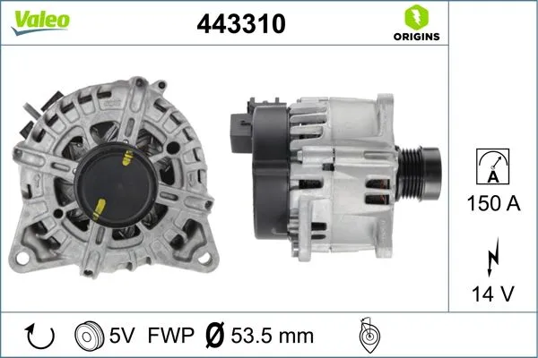 Alternatör  Mercedes CLA -Serisi (BM118)(03.2019->)  VALEO 443310
