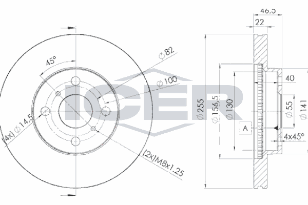 Fren Disk Ayna Ön Sağ ve Sol Toyota Yaris (KSP1/NLP1/NSP1)(2011->)  AYD 50800
