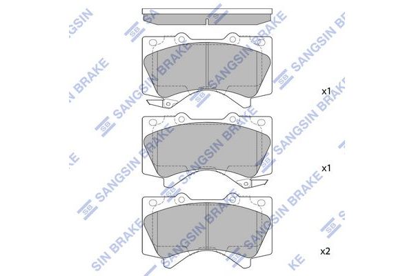 Fren Disk Balata Ön Toyota Land Cruiser 200 (J20)(2008->)  SANGSIN SP1381