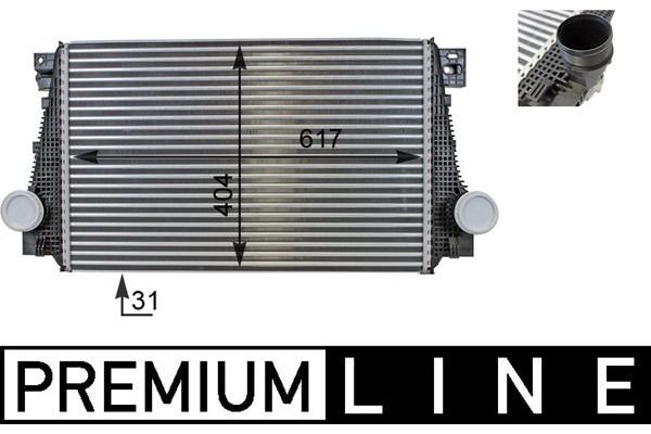 Turbo Radyatörü  Volkswagen Amarok (2HA/2HB/S1B)(03.2010->2016)  MAHLE CI 29 000P