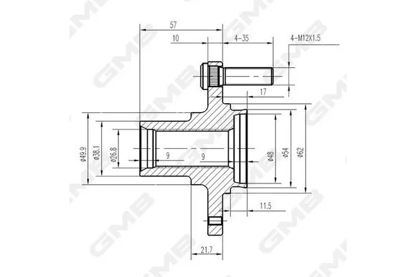 Porya Ön Sağ veya Sol Kia Rio (JB)(2005->)  MAHER 11612