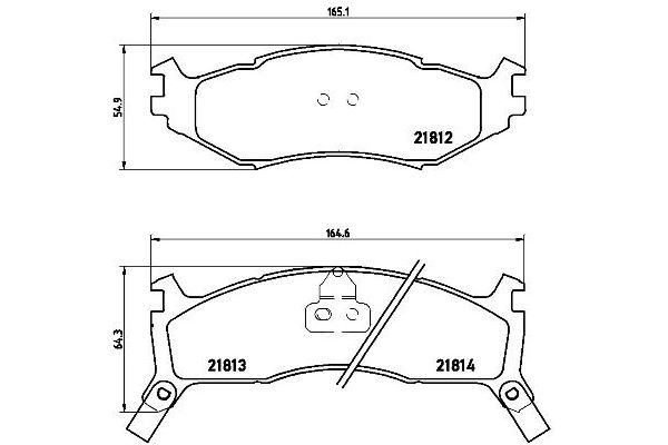 Fren Disk Balata Ön Chrysler Voyager (ES)(1987->)  BREMBO P 11 006