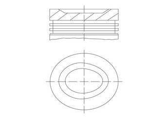 Piston (75.50MM-STD)  NÜRAL 87-71132-STD  2341024110 23410 24110