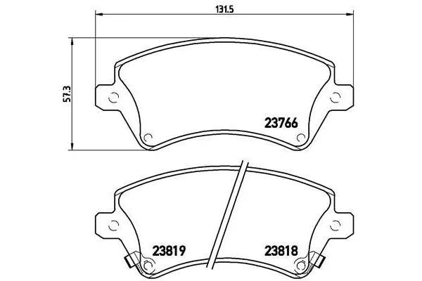 Fren Disk Balata Ön BREMBO P 83 064
