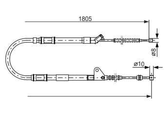 El Fren Teli Arka Sol BOSCH 1 987 477 546  1987477546 4643020600