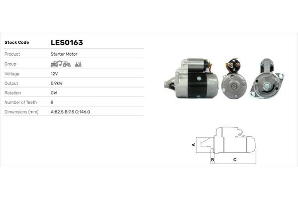 Marş Dinamosu  LUCAS ELEKTRIK LES0163