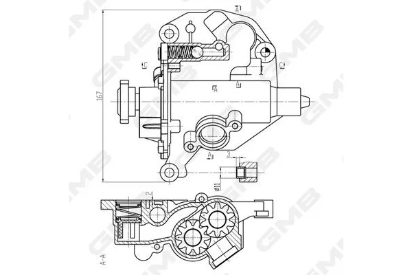 Yağ Pompası  Audi A3 Sportback (8PA)(09.2004->)  GMB GOAS-77A