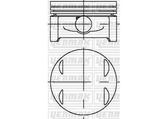 Piston (90.40MM-0.50)  MAHLE 003 06 02  1110303617 111 030 36 17 1110309217 111 030 92 17 1110309617 111 030 96 17 A1110303617 A111 030 36 17 A1110309217 A111 030 92 17 A1110309617 A111 030 96 17