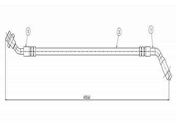 Fren Hortumu Ön Sağ veya Sol CAVO C800 401A  4621031G11 4621001F10 4621031G10