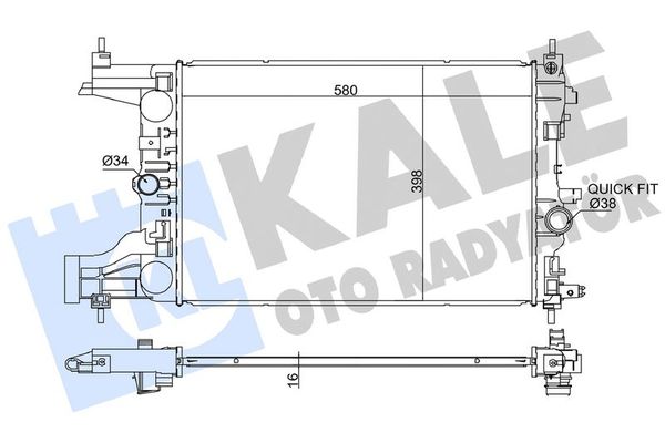 Su Radyatörü  KALE 349200