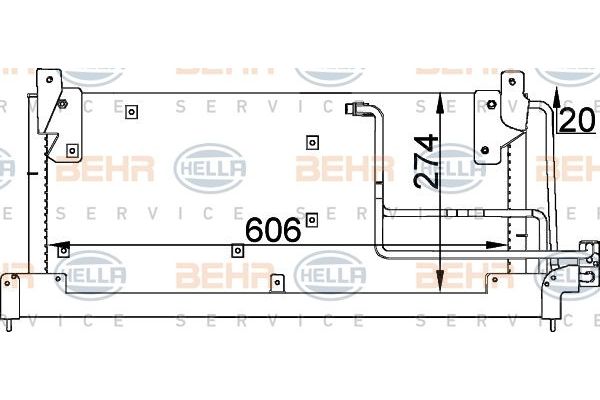 Klima Radyatörü  BEHR 8FC 351 037-591