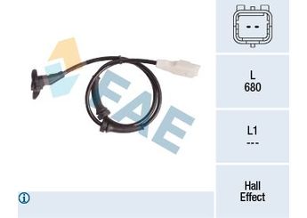 Abs Sensörü Ön Sağ veya Sol FAE 78181  4545C1 4545 C1 9635384780 9652310580 131559 4545.C1