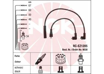 Buji Kablosu  DODUCO 7873  8BBG18140 OK2011 8BB718140 8-BB7-18-140 8BB118140 8BB1-18-140 8BB418140A 8BB4-18-140A 8BBG-18-140