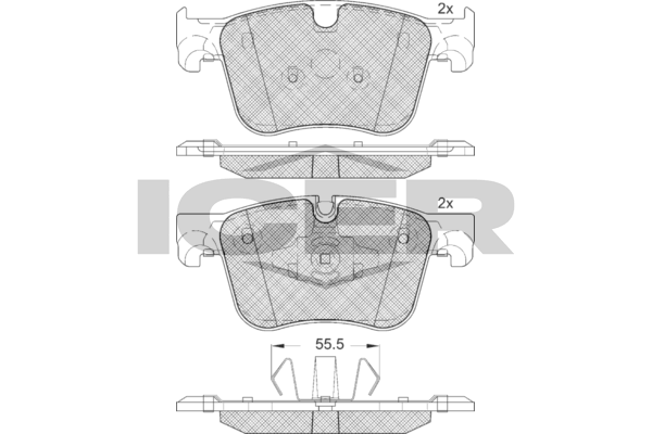 Fren Disk Balata Ön Citroen C5 Aircross (08.2018->)  FROW 383.1101.001