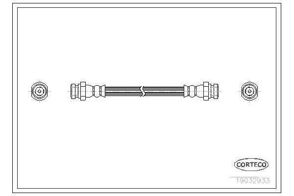 Fren Hortumu Arka Sağ veya Sol Mitsubishi Pajero Pinin (H60/H70)(1999->)  CORTECO 19032933