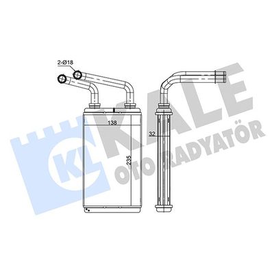 Kalorifer Radyatörü  Renault Master II Tip 2 Bus (09.2003->)  ZENON RN2656B