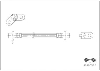 Fren Hortumu Arka Sağ veya Sol WALBURG WBH0793  4650B191 4650B192 4650B629 4650B630