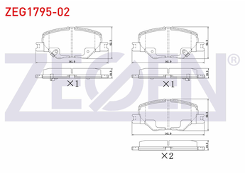 Fren Disk Balata Ön ZEGEN ZEG1795-02   84124408