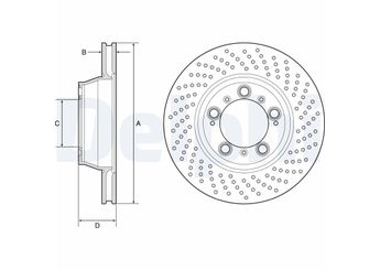 Fren Disk Ayna Arka Sağ ve Sol DELPHI BG9226C  99635203201 99635240602 99635203202 99635240601