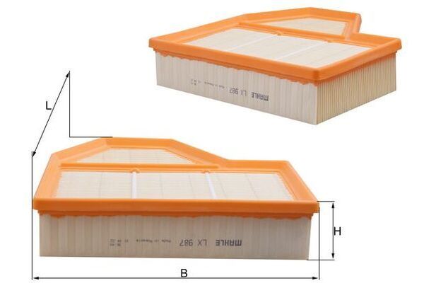 Hava Filtresi  BMW M6 Serisi Coupe (E63)(2005->)  MAHLE LX 987