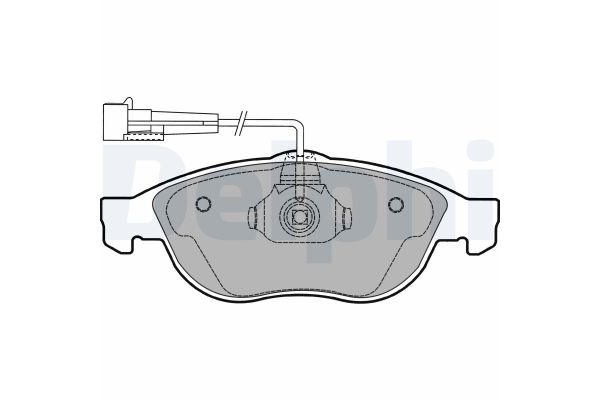 Fren Disk Balata Ön Alfa Romeo 147 (190)(2004->)  DELPHI LP1404
