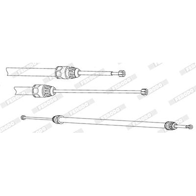 El Fren Teli Arka Sağ veya Sol FERODO FHB432928