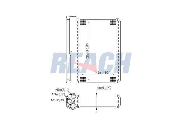 Kalorifer Radyatörü  BMW 3 Serisi Cabrio (E36)(1993->)  ORİS KBM005026