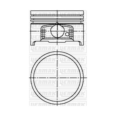 Piston (72.00MM-0.50)  YENMAK 31-04927-050