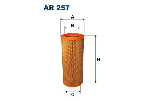 Hava Filtresi  Jeep Cherokee (XJ)(1987->)  FILTRON AR 257