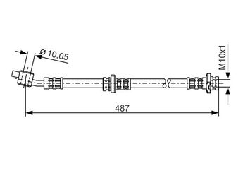 Fren Hortumu Ön Sağ BOSCH 1 987 476 168  1987476168 1 987 476 168 462105M400 46210 5M400 46210BN80B