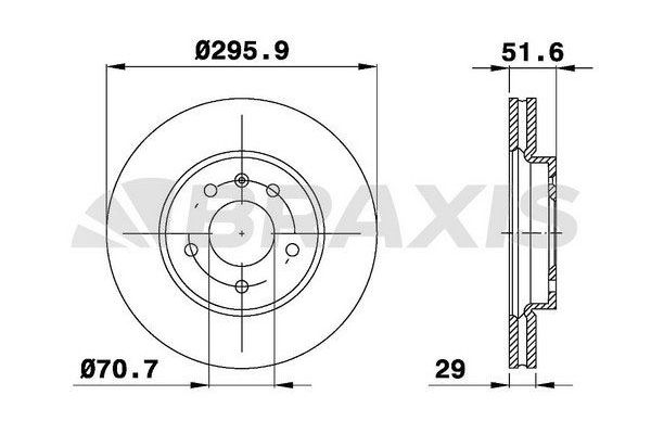 Fren Disk Ayna Ön Sağ ve Sol Chevrolet Captiva (2006->)  BRAXIS AE0266